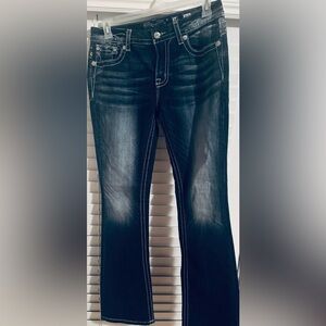 Miss Me Dark Blue mid rise easy boot jeans new no tag